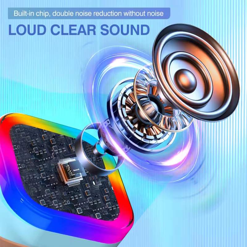 اسپیکر بلوتوثی میکروفون دار قابل حمل مدل RGB-Party