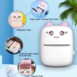 مینی پرینتر همراه بدون نیاز به جوهر مدل Rabbit